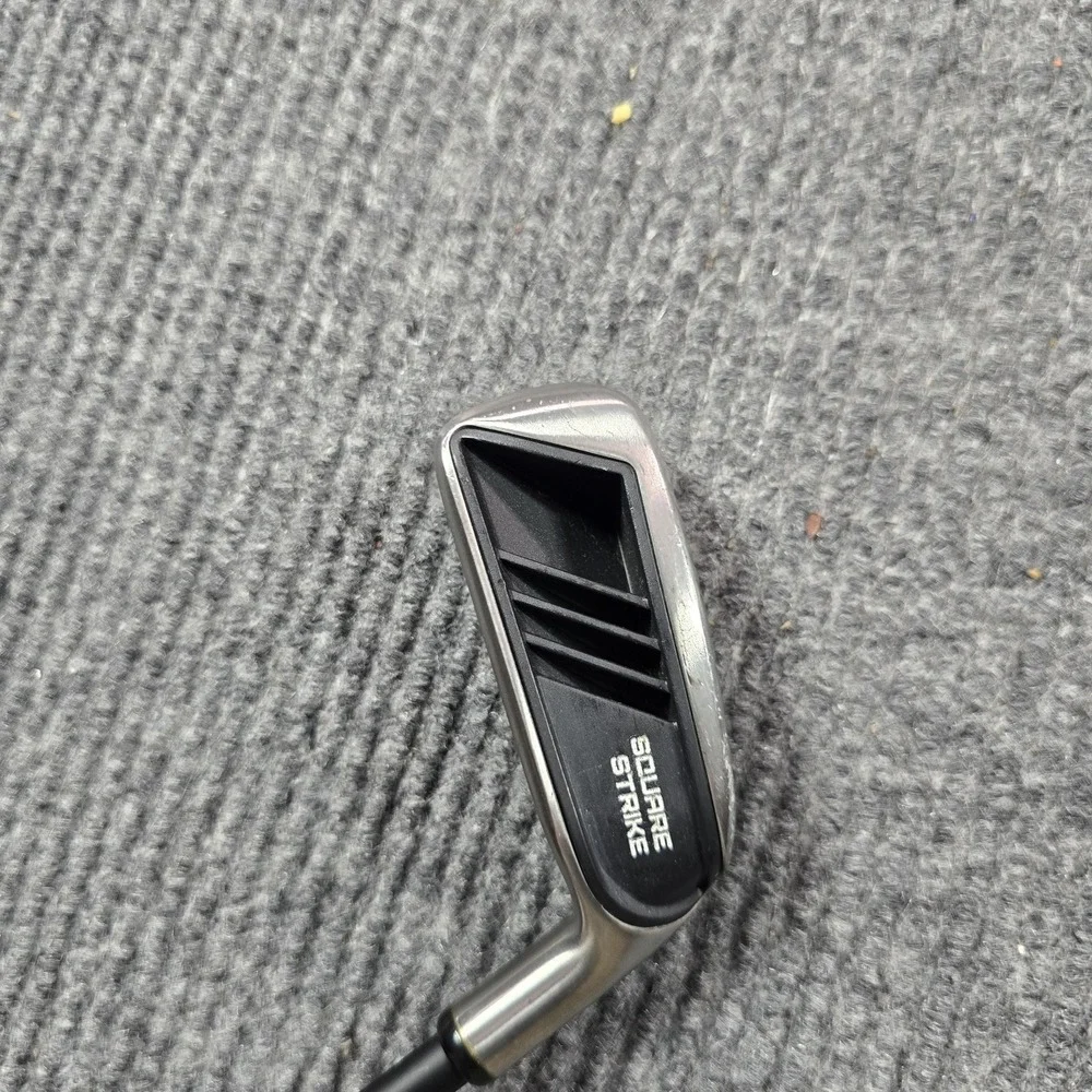 Square Strike 9 Iron Golf Club Mens RH Graphite Shaft Stainless Silver 35 Inches